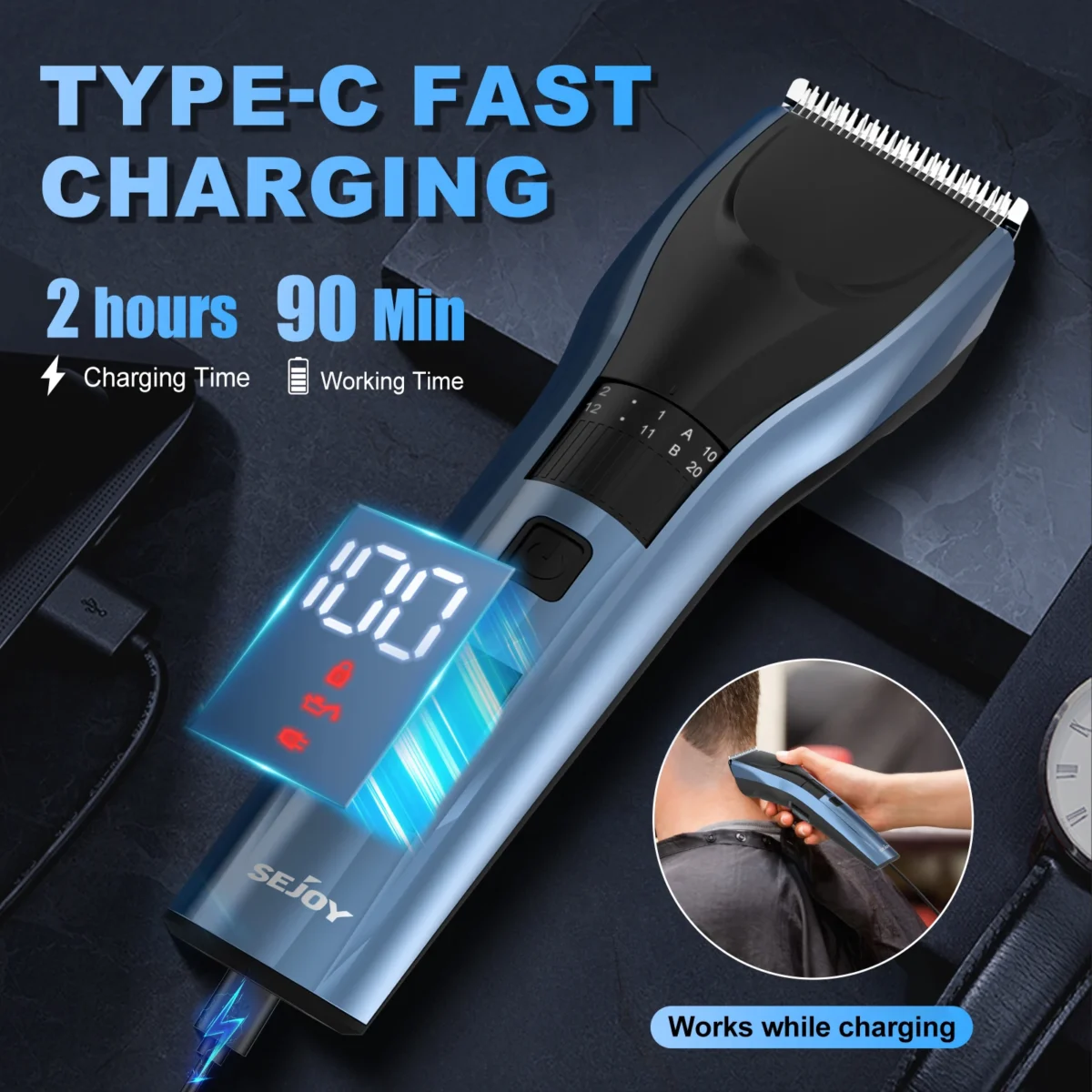 Hair Trimmer Electric - Image 3